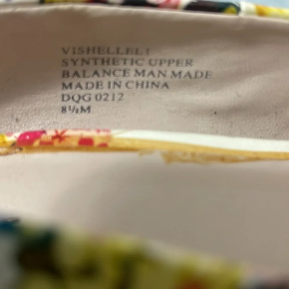 Nine West Flower Platform Peep Toe Heels Size 8 1/2 M Vishellel - Picture 6 of 6